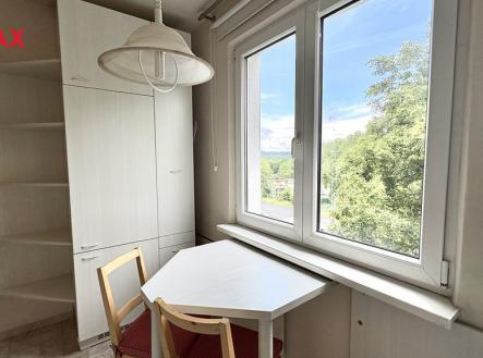 vyhled-z-kuchyne.jpg | Prodej bytu, 3+1, 69 m²