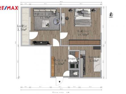 planek-barevny.jpg | Prodej bytu, 2+1, 51 m²