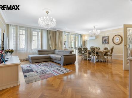 Obyvací pokoj s jidelnou | Prodej bytu, 3+kk, 108 m²