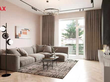 vizualice-obyvaci-pokoj-kuchyn.jpeg | Prodej bytu, 2+kk, 75 m²