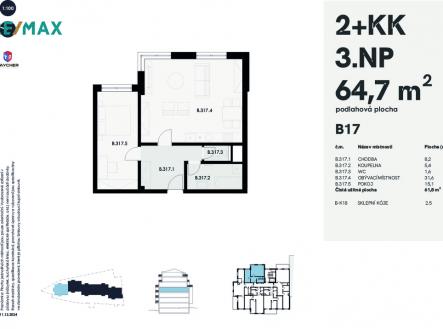 17-b17.jpg | Prodej bytu, 2+kk, 64 m²