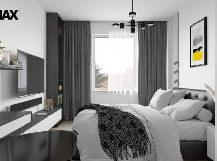 vizualizace-loznice.jpeg | Pronájem bytu, 2+kk, 75 m²