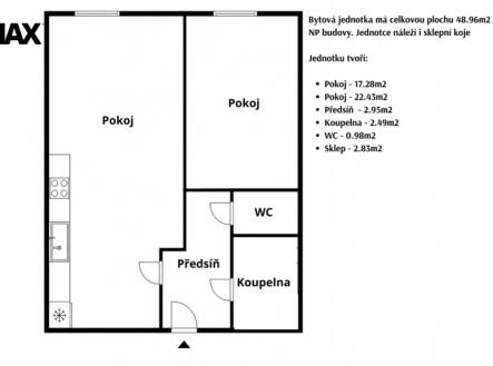 pridat-podnadpis-1.jpg | Prodej bytu, 2+kk, 49 m²