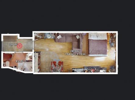 Prodej bytu, 1+kk, 45 m²