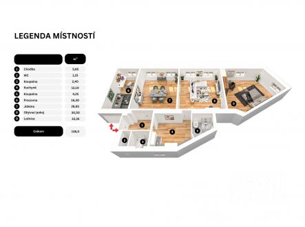 Prodej bytu, 4+1, 138 m²