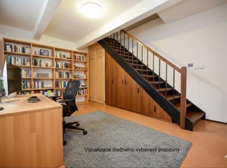 Vizualizace možného vzhledu_pracovna | Prodej bytu, 3+kk, 71 m²