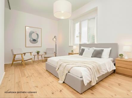 Vizualizace možného vzhledu_ložnice | Prodej bytu, 3+kk, 71 m²