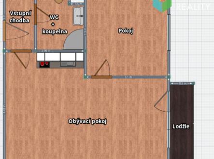 2d-pudorys.png | Prodej bytu, 2+kk, 40 m²