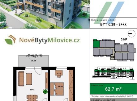 . | Prodej bytu, 2+kk, 65 m²