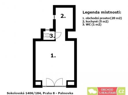 . | Pronájem - obchodní prostor, 26 m²