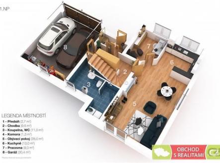 . | Pronájem - dům/vila, 206 m²