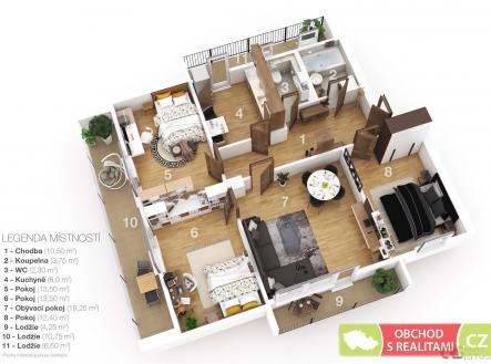 . | Prodej bytu, 4+1, 86 m²