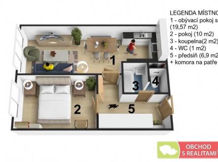 . | Prodej bytu, 2+kk, 40 m²