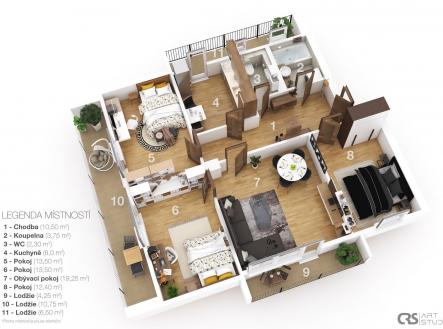 . | Prodej bytu, 4+1, 86 m²