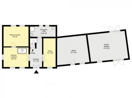 Půdorys - RD Janovická Lhota 21.jpg | Prodej - chata/rekreační objekt, 79 m²