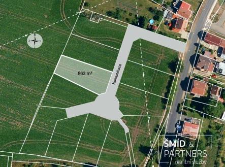 Situace - pozemek Lošany 50-44 A.jpg | Prodej - pozemek pro bydlení, 863 m²