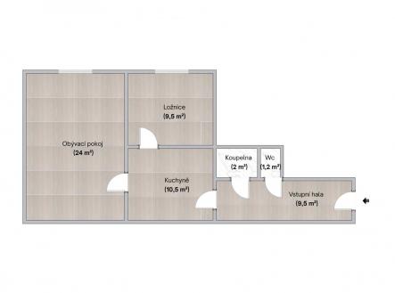 Nove Pudorysy 2-2.jpeg | Prodej bytu, 2+1, 57 m²