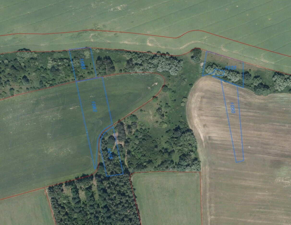 Prodej pozemků Prostějovičky, podílové spoluvlastnictví 1/3