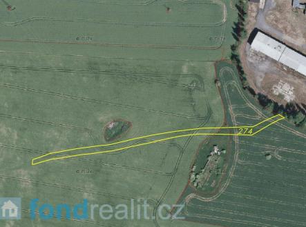 . | Prodej - pozemek, zemědělská půda, 1 500 m²