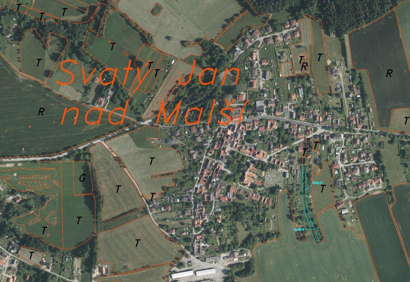 Prodej pozemků Svatý Jan nad Malší