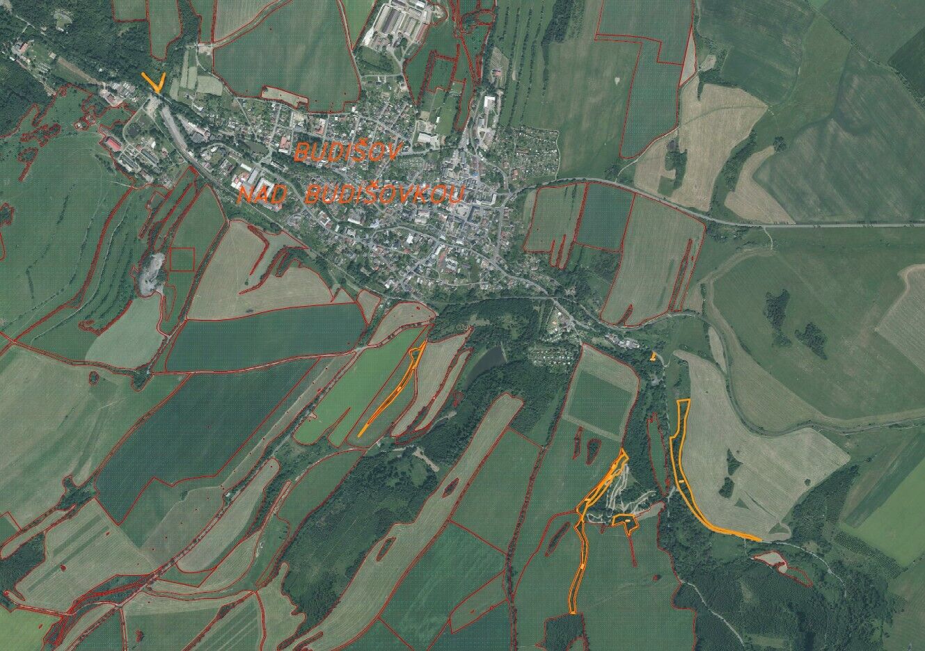 Prodej souboru pozemků Budišov nad Budišovkou