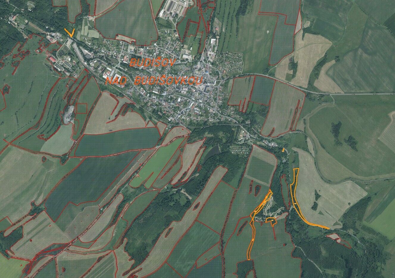 Prodej souboru pozemků Budišov nad Budišovkou