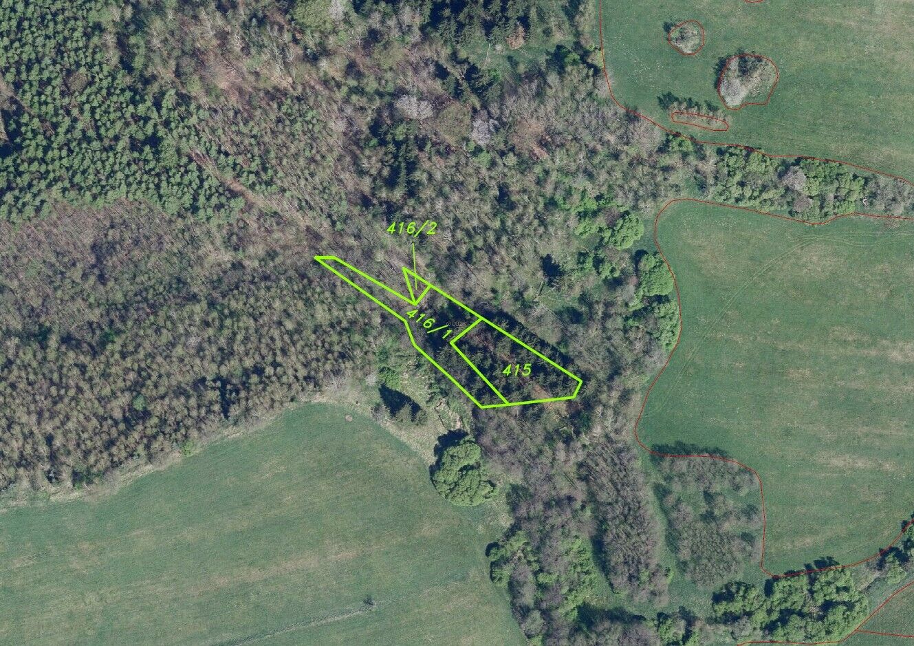 prodej pozemků k.ú. Petrovice u Chabařovic