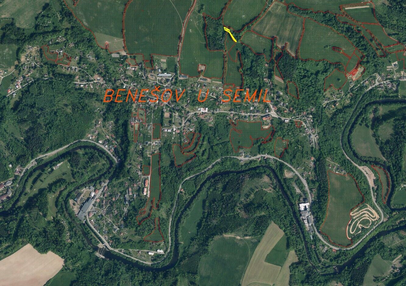 prodej pozemku k.ú. Benešov u Semil