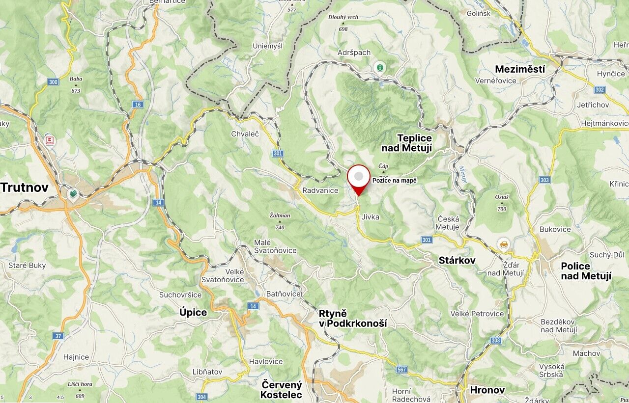 Prodej pozemku Horní Vernéřovice