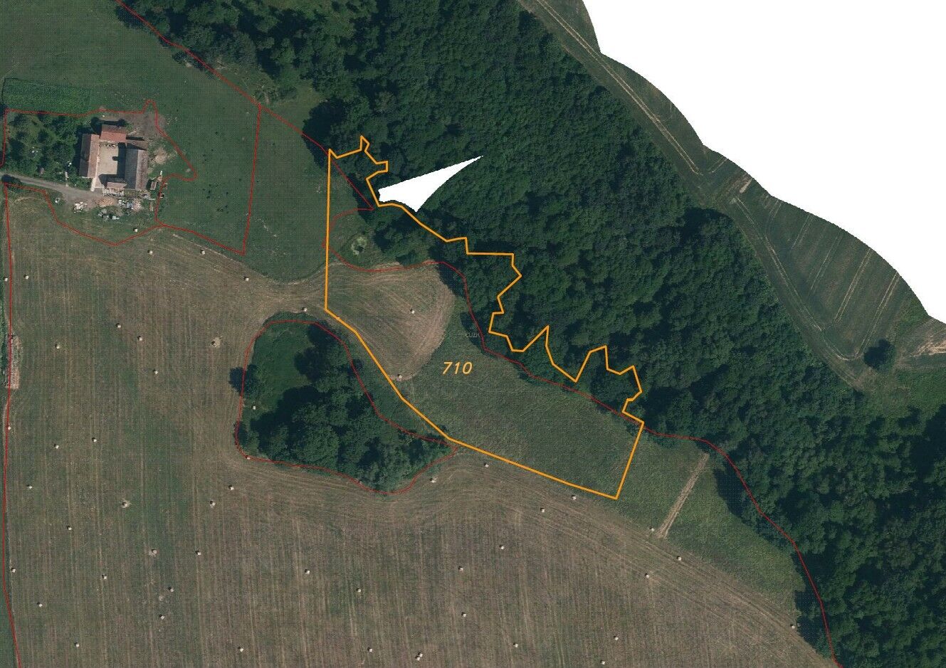 dražba pozemku k.ú. Háj u Habartic