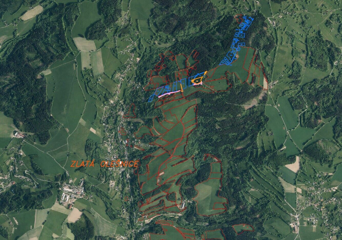 prodej pozemků k.ú. Zlatá Olešnice Semilská
