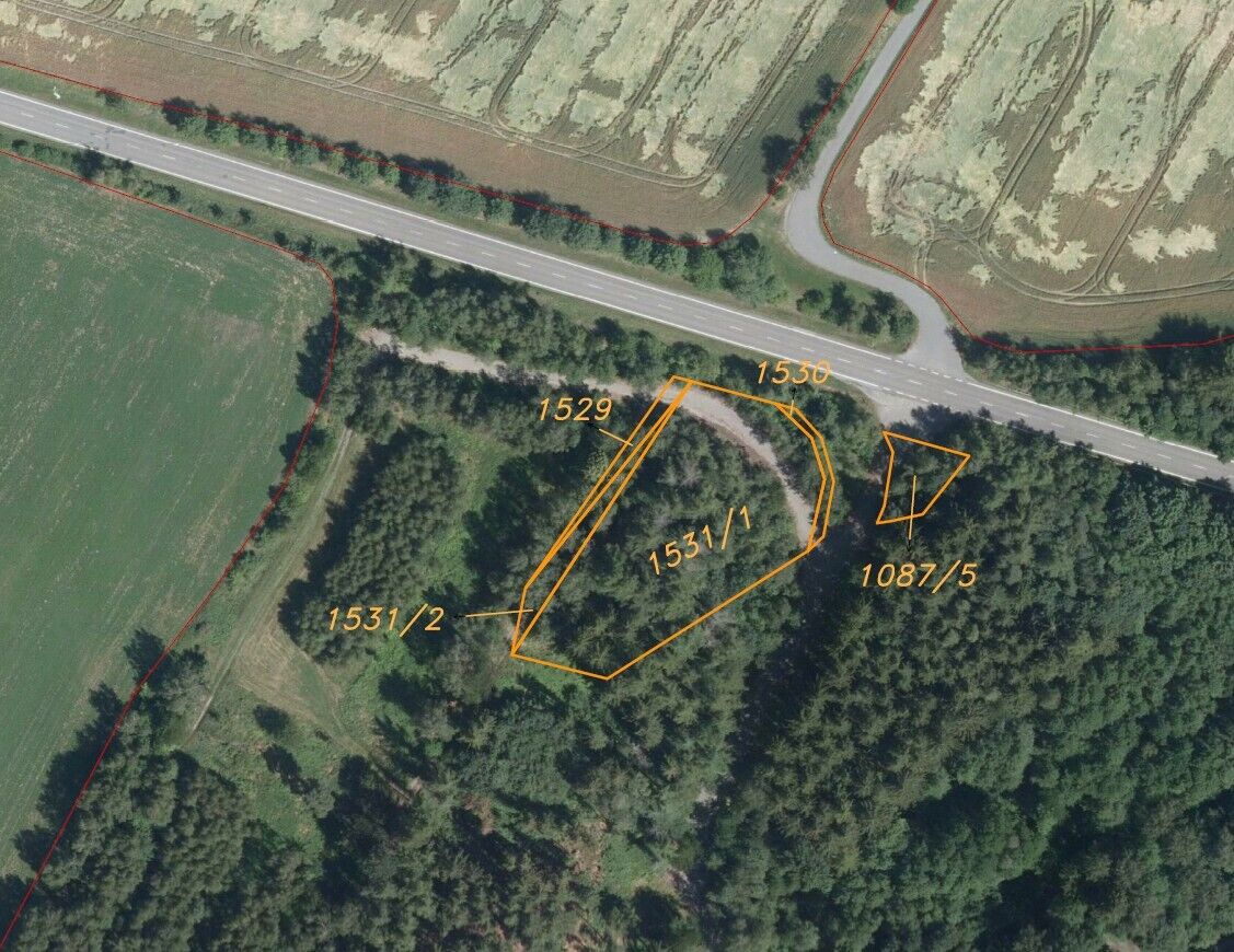 Prodej pozemků Vojtěchov u Hlinska