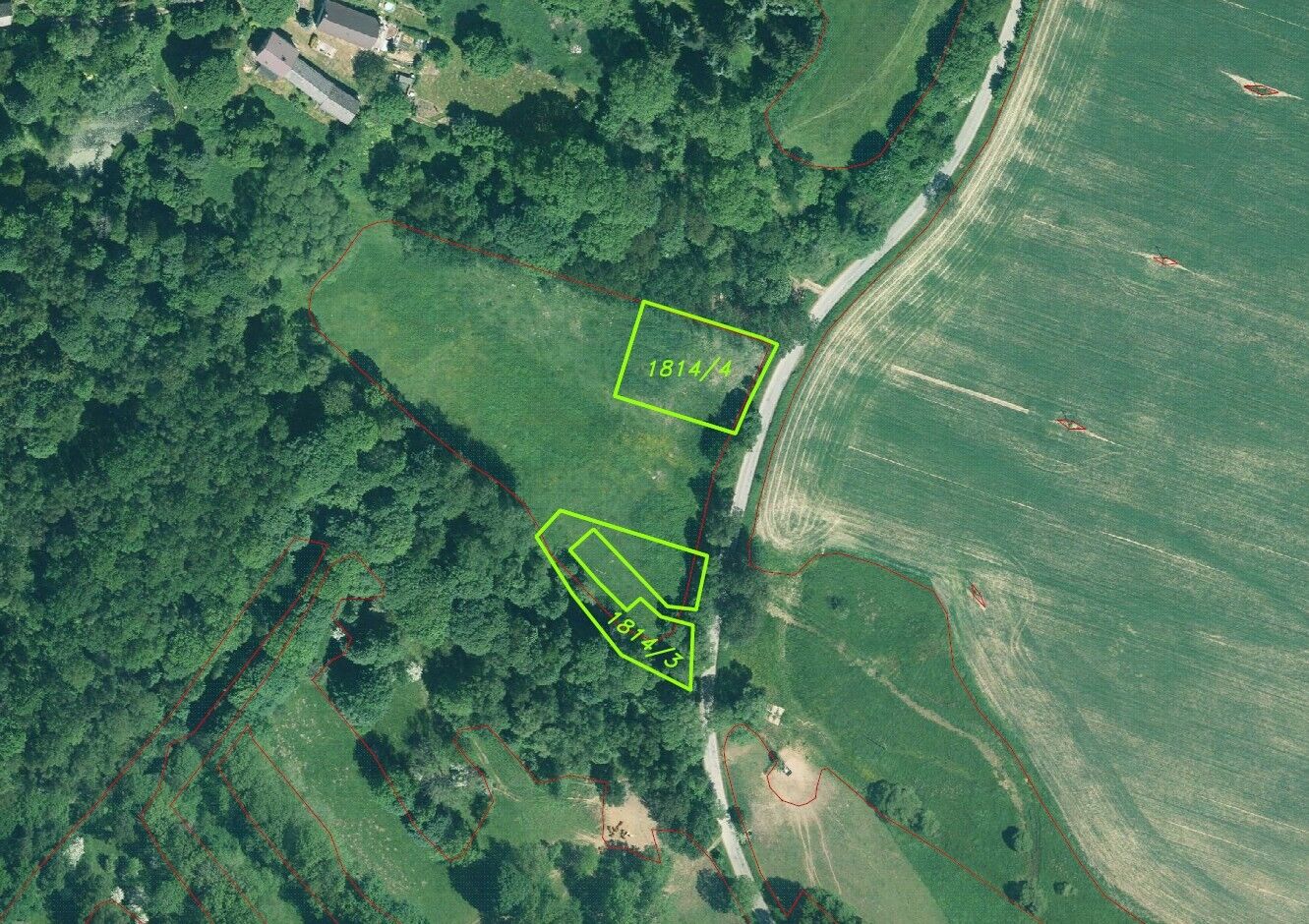 prodej pozemků k.ú. Vidžín