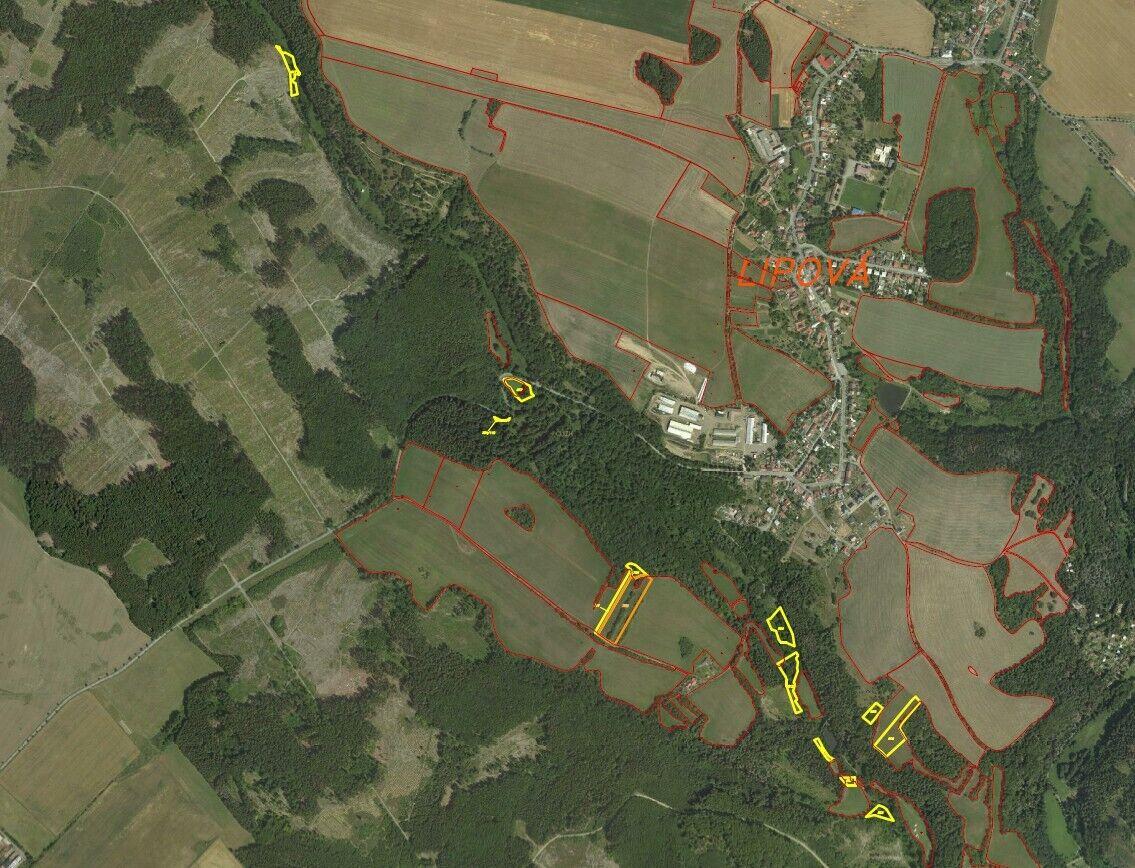 Prodej pozemků Lipová