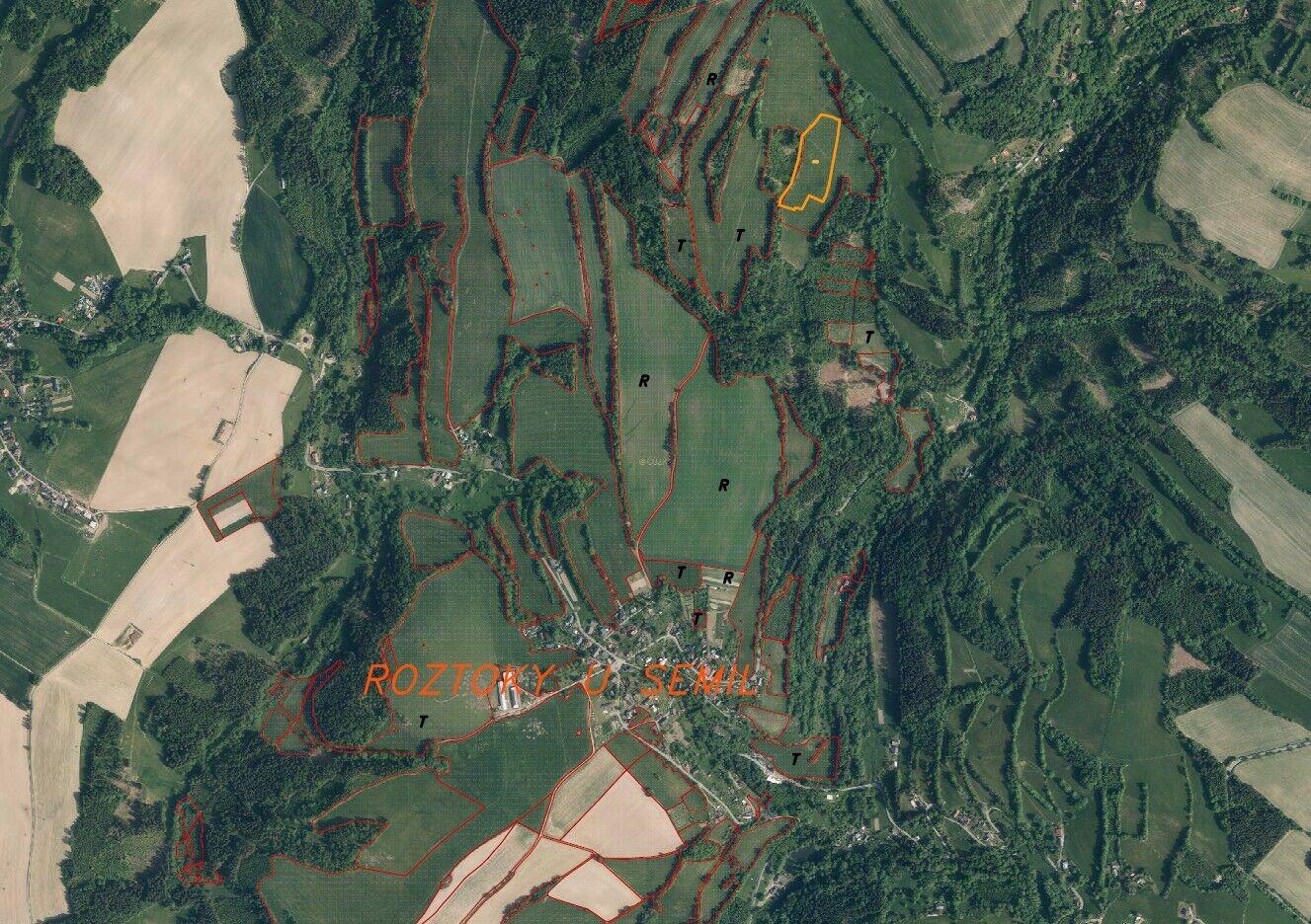 dražba pozemku k.ú. Roztoky u Semil