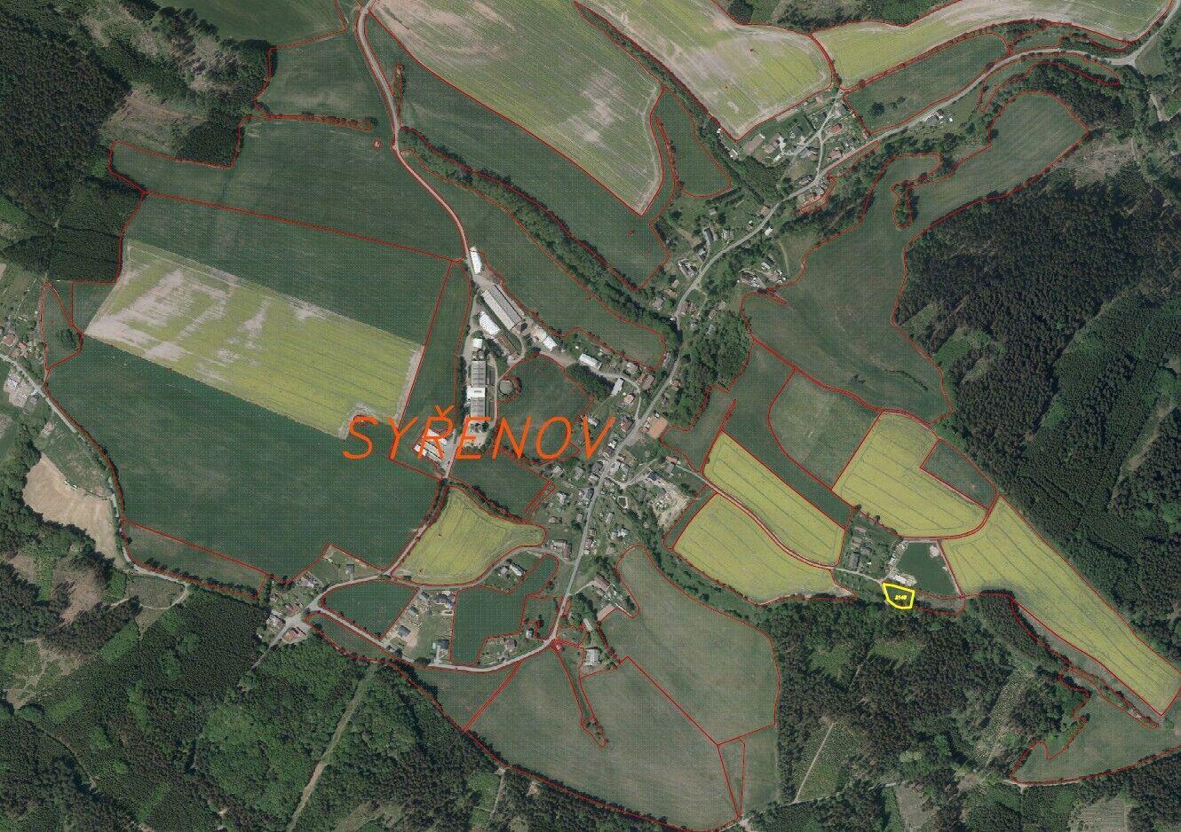 prodej pozemku k.ú. Syřenov