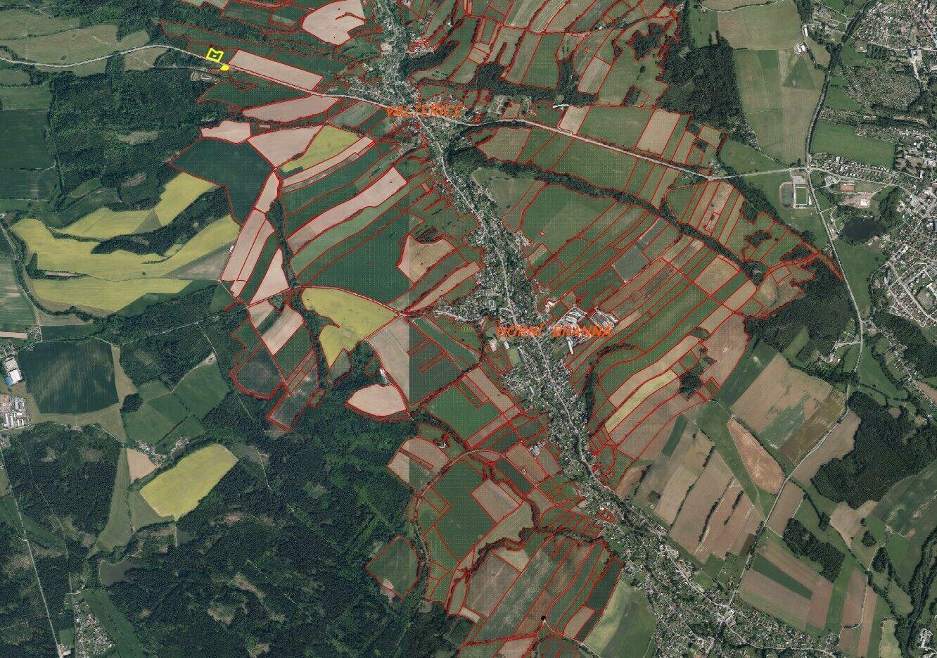 prodej pozemků k.ú. Valteřice v Krkonoších + Horní Branná