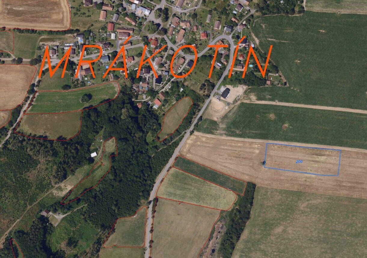 Prodej pozemku Mrákotín u Skutče, podílové spoluvlastnictví 1/5
