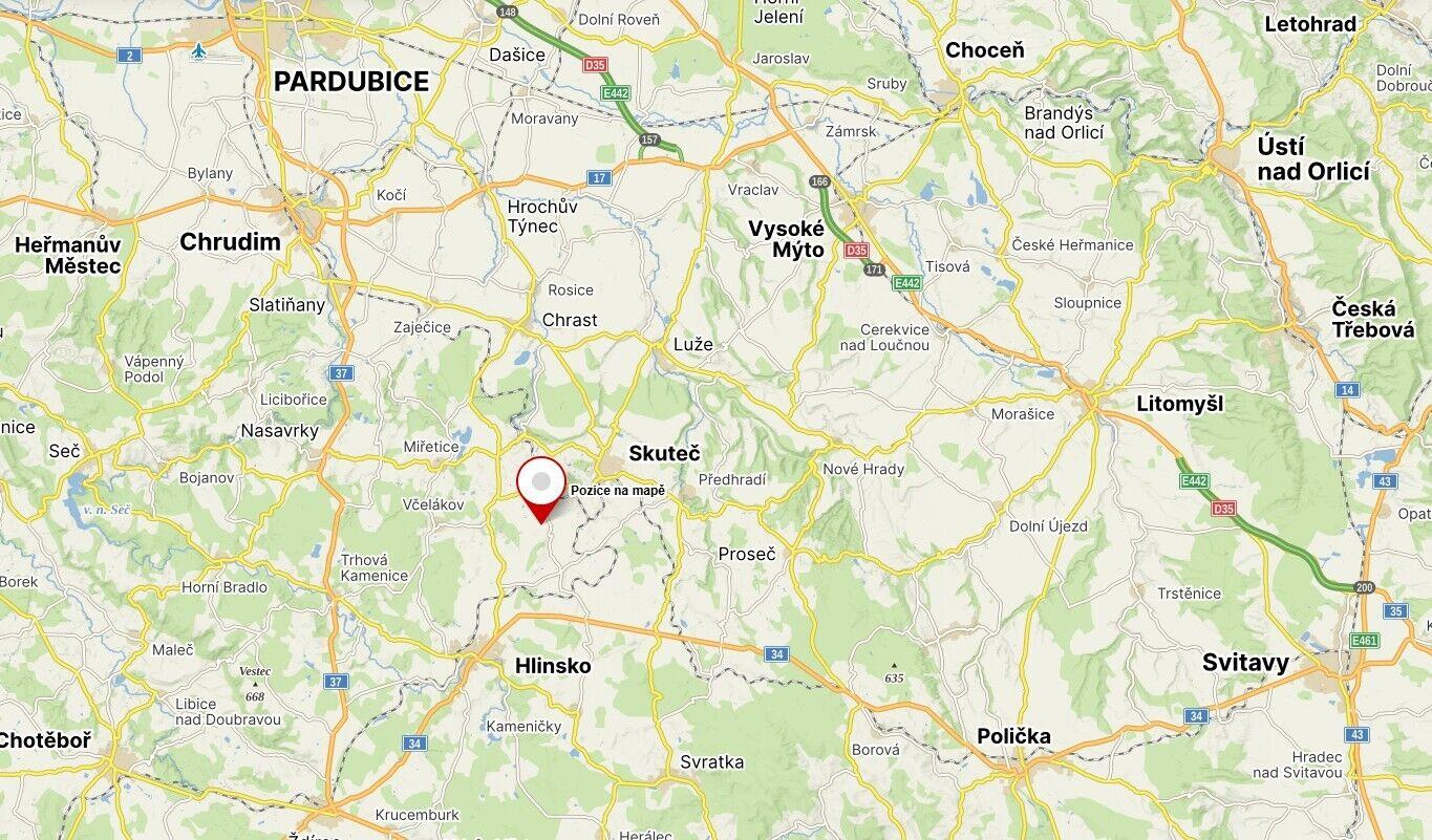 Prodej pozemku Mrákotín u Skutče, podílové spoluvlastnictví 1/5