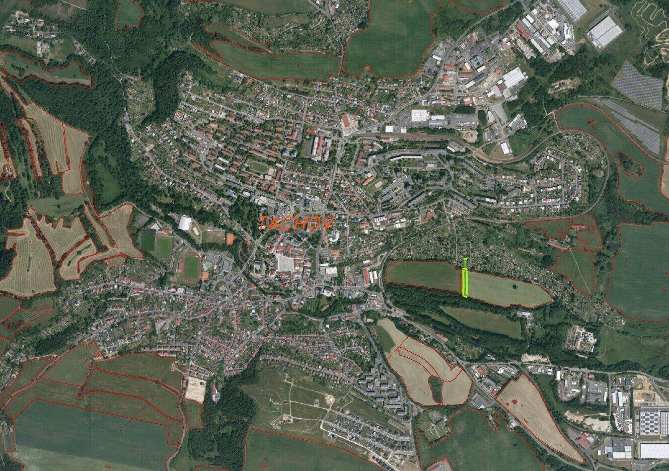 dražba pozemku Tachov