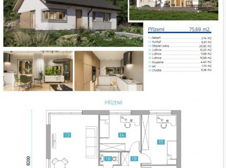 prodej novostavby v obci Uhlířov | Prodej - dům/vila, 76 m²