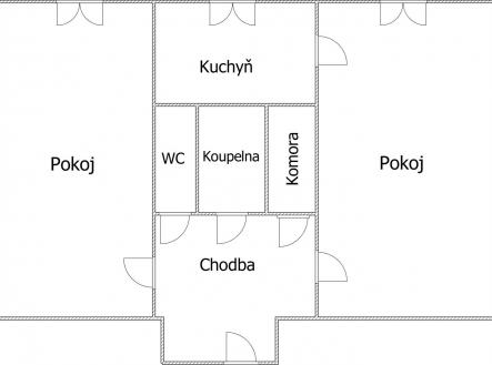 Náhled | Pronájem bytu, 2+1, 53 m²