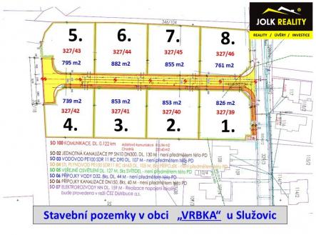 příloha-č-1---schéma-stavebních-pozemků---VRBKA---01-2025 | Prodej - pozemek pro bydlení, 826 m²