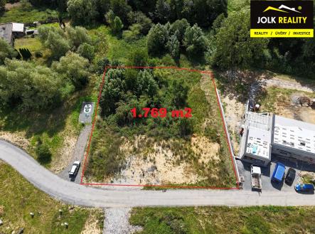 Půdorys se zákresem | Prodej - pozemek pro bydlení, 1 769 m²