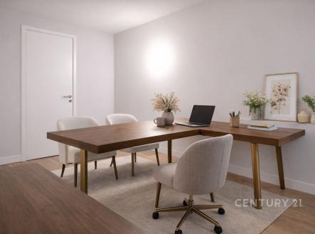 Vizualizace kanceláře č. 6 | Pronájem - obchodní prostor, 67 m²