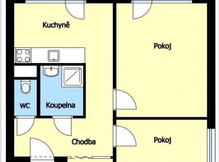 . | Prodej bytu, 2+1, 54 m²