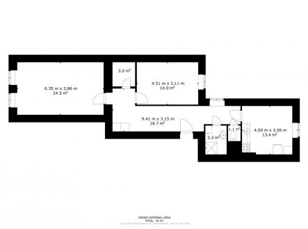 . | Prodej bytu, 2+1, 78 m²