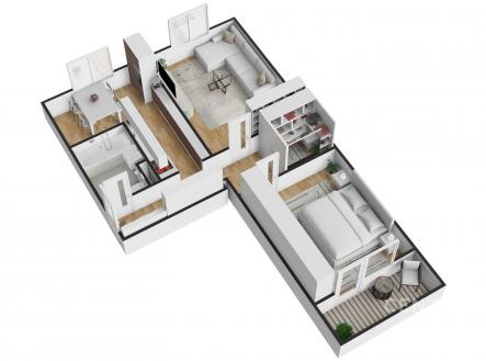 . | Prodej bytu, 2+1, 58 m²