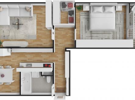 . | Prodej bytu, 2+1, 58 m²