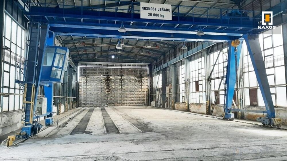 Část průmyslové haly 860 m2, s portálovým jeřábem 20 t, ul. Montánní, Ostrava - centrum